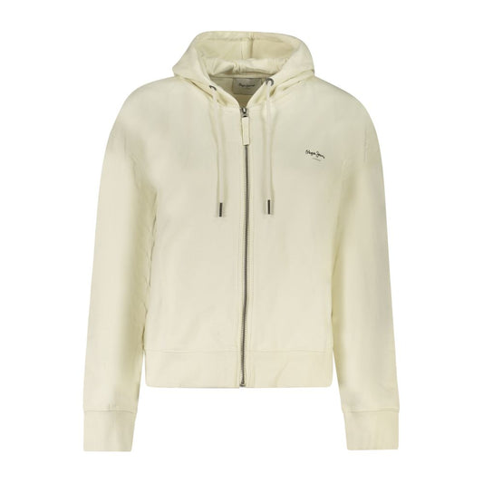 Pull Pepe Jeans en coton blanc pour femme