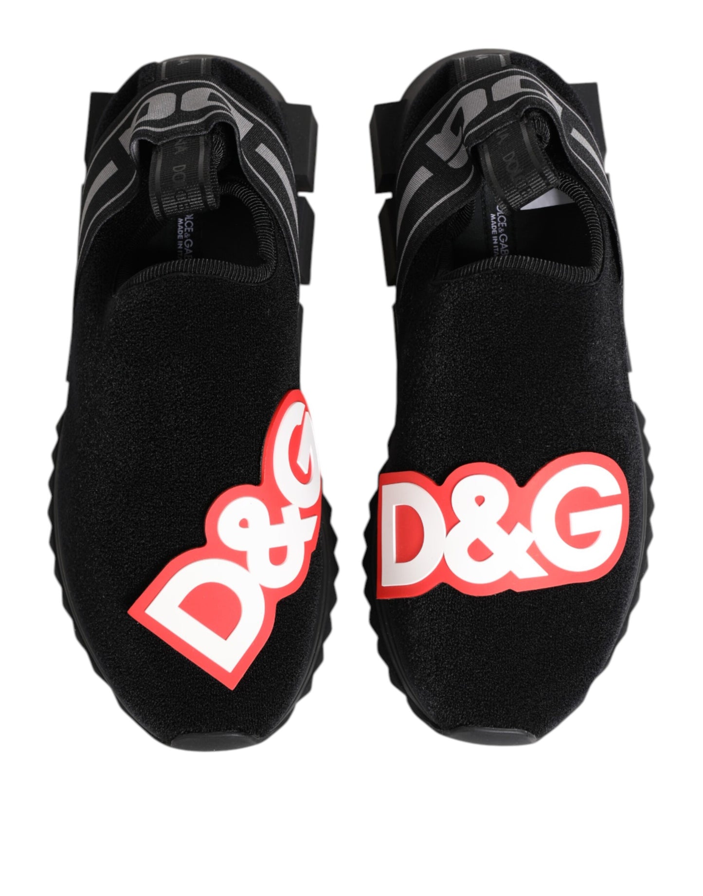Baskets Sorrento noires et grises Dolce &amp; Gabbana