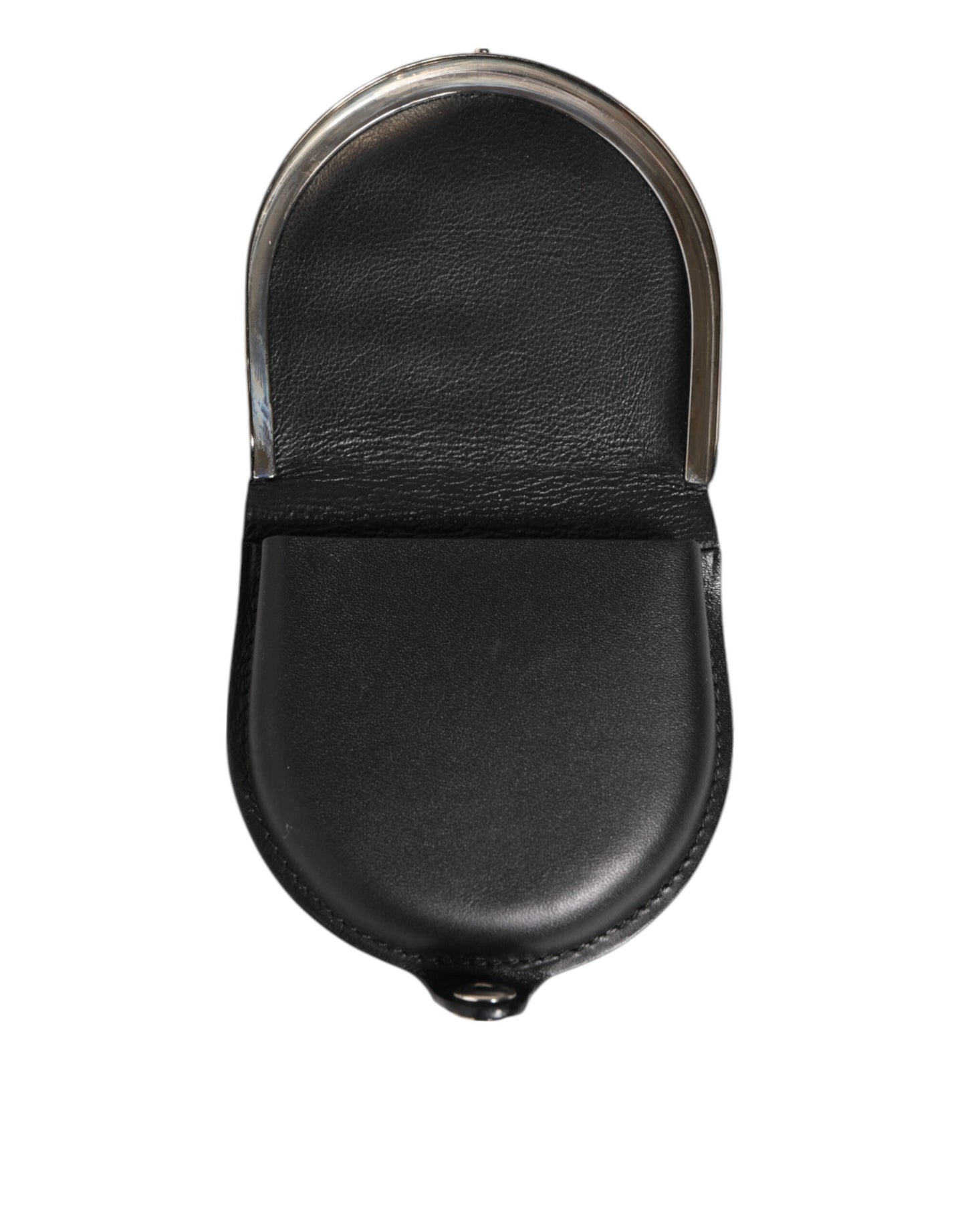 Dolce & Gabbana Black Polished Crocodile Leather Mens Coin Purse Wallet