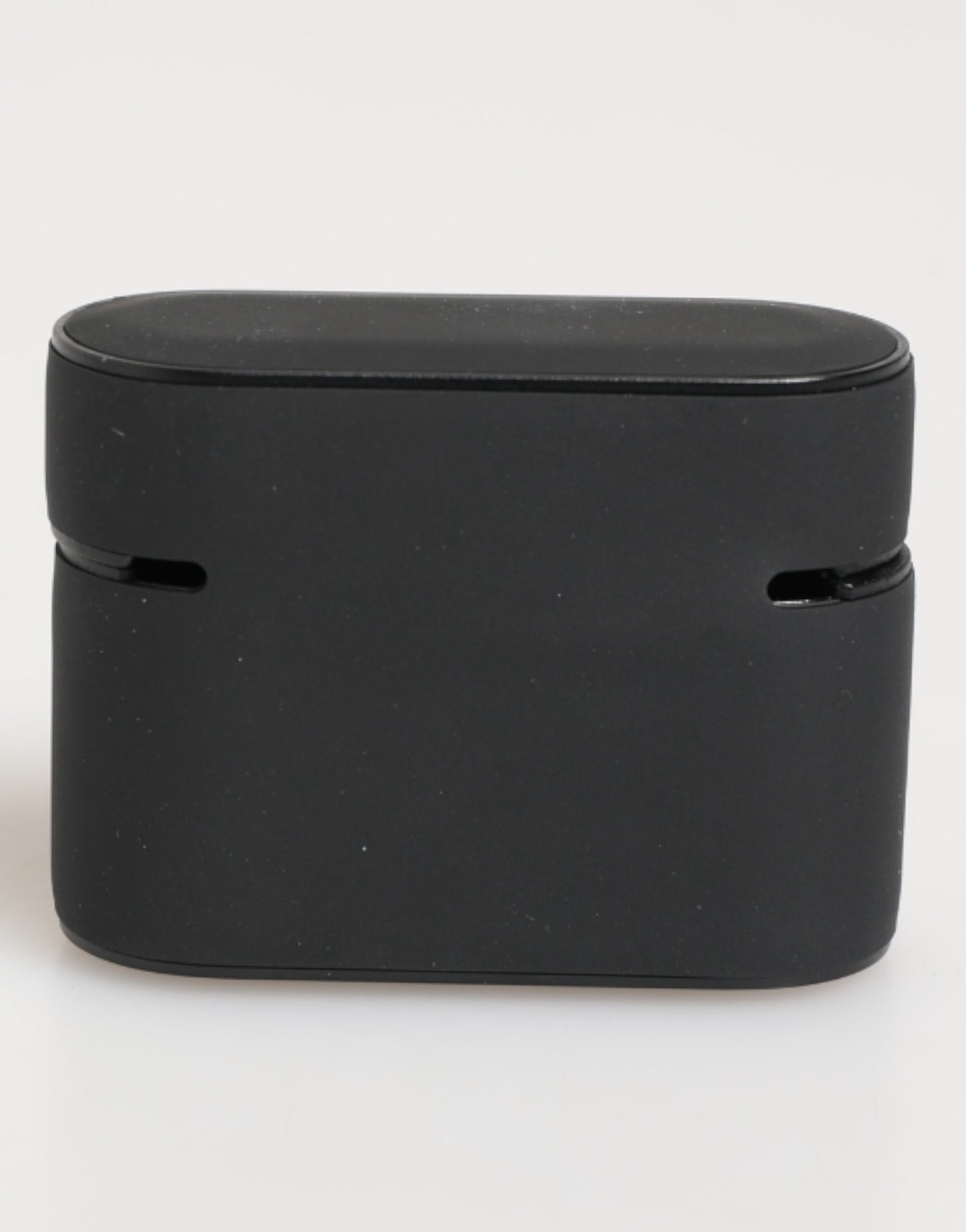 Étui pour Airpods Dolce &amp; Gabbana en caoutchouc noir et blanc avec logo en relief
