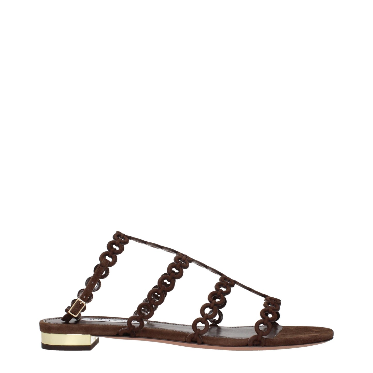 Aquazzura Brown Leather Sandals