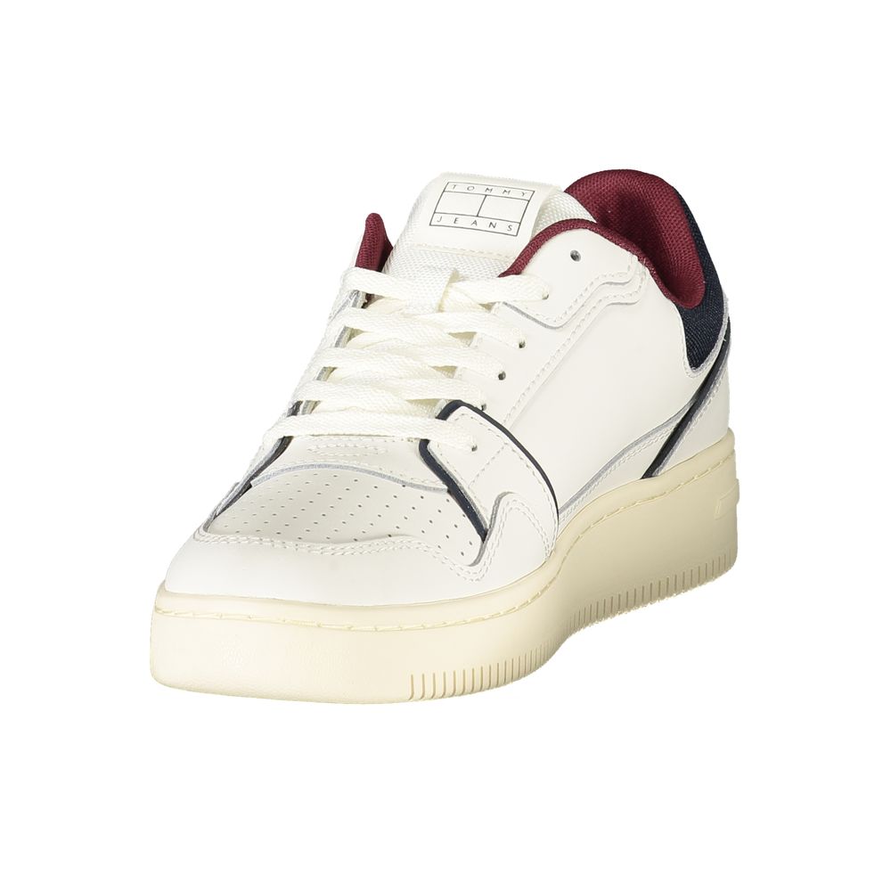 Tommy Hilfiger Bianco Polyurethane Men Sneaker
