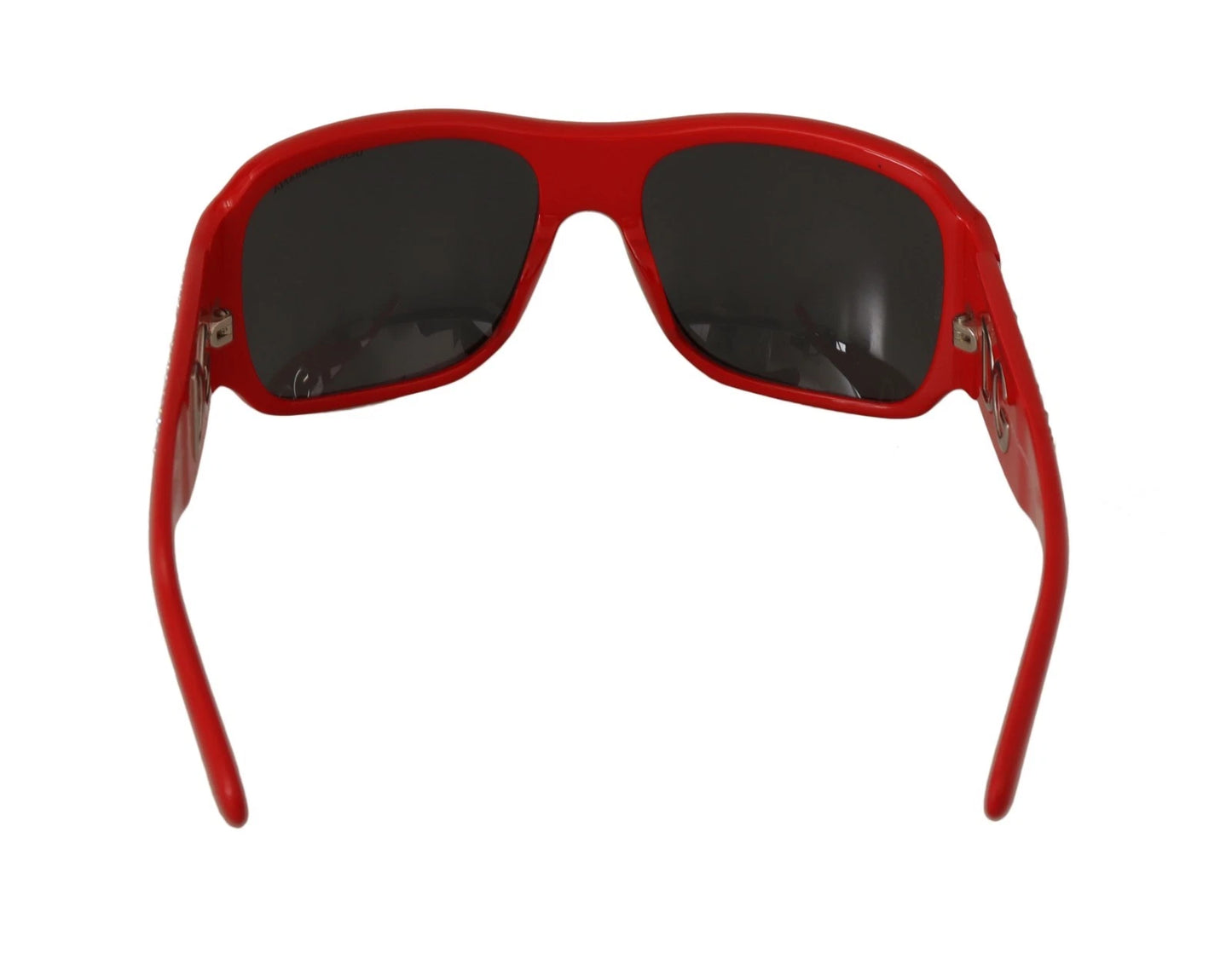 Lunettes de soleil Dolce &amp; Gabbana DG4027 à verres noirs et cristaux rouges