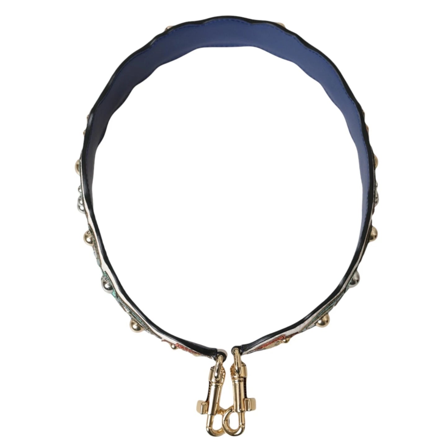 Ceinture de sac à main en cuir blanc Dolce &amp; Gabbana, accessoire bandoulière