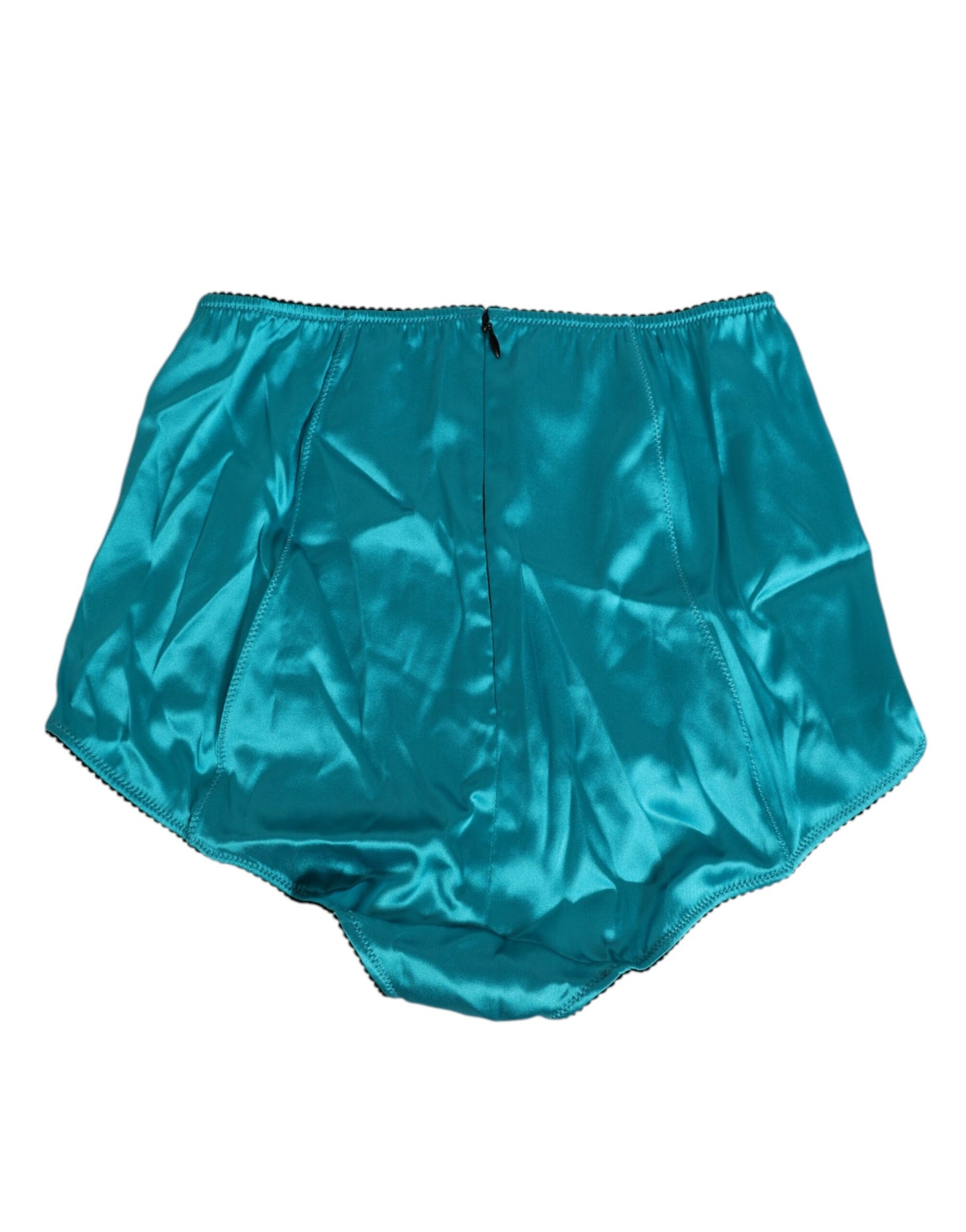 Culotte taille haute en satin vert aqua Dolce &amp; Gabbana