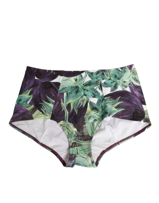 Culotte taille haute à imprimé aubergine Dolce &amp; Gabbana