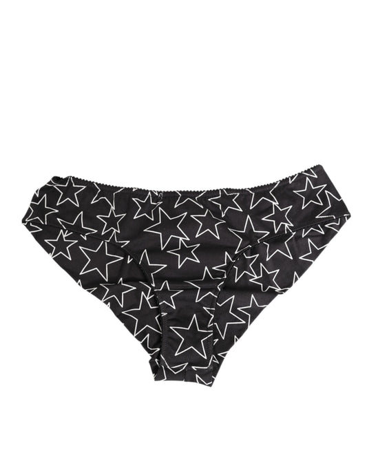 Culotte en coton imprimé étoiles noires et blanches Dolce &amp; Gabbana