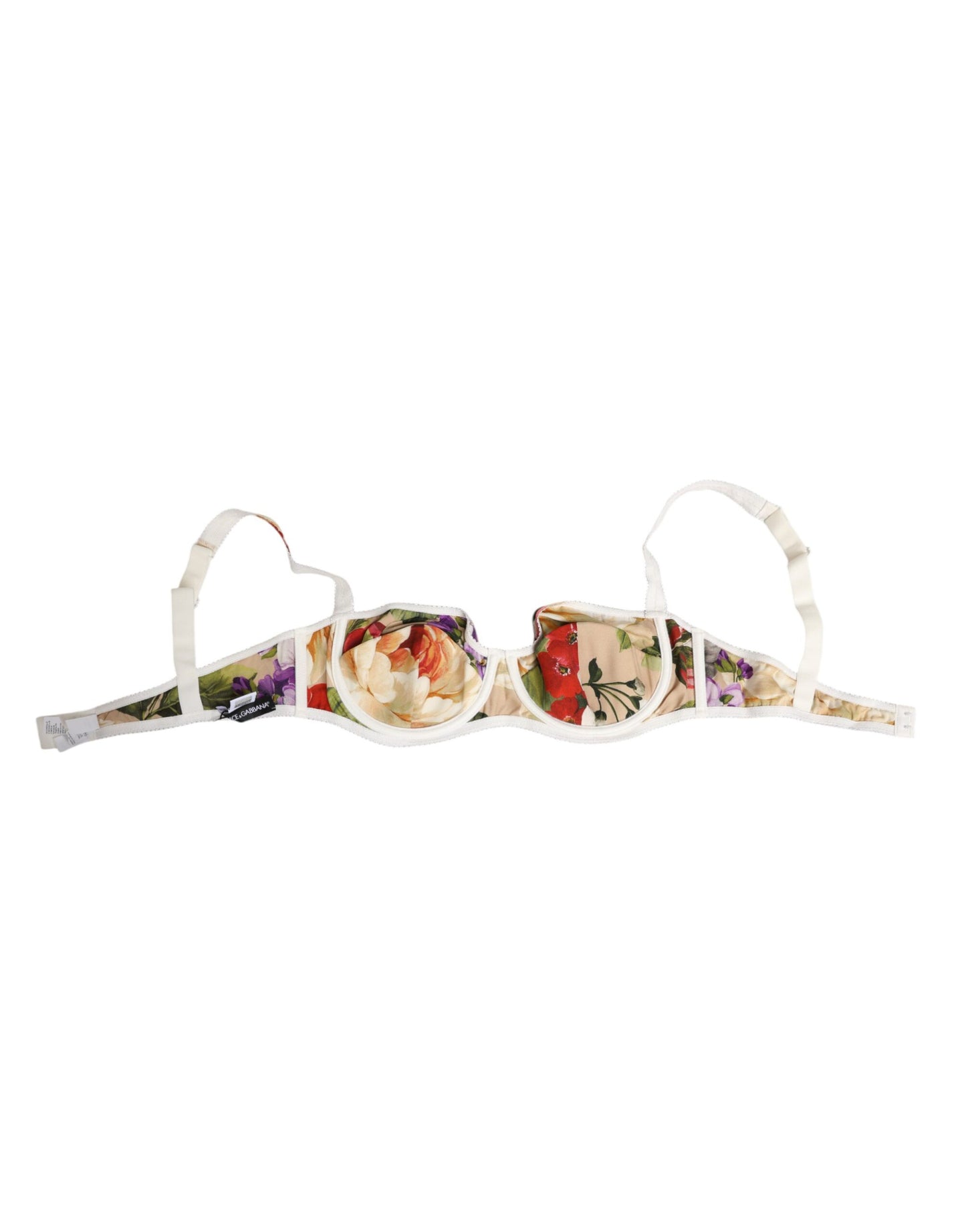 Dolce &amp; Gabbana – Halbgepolsterter Balconette-BH mit Blumenmuster
