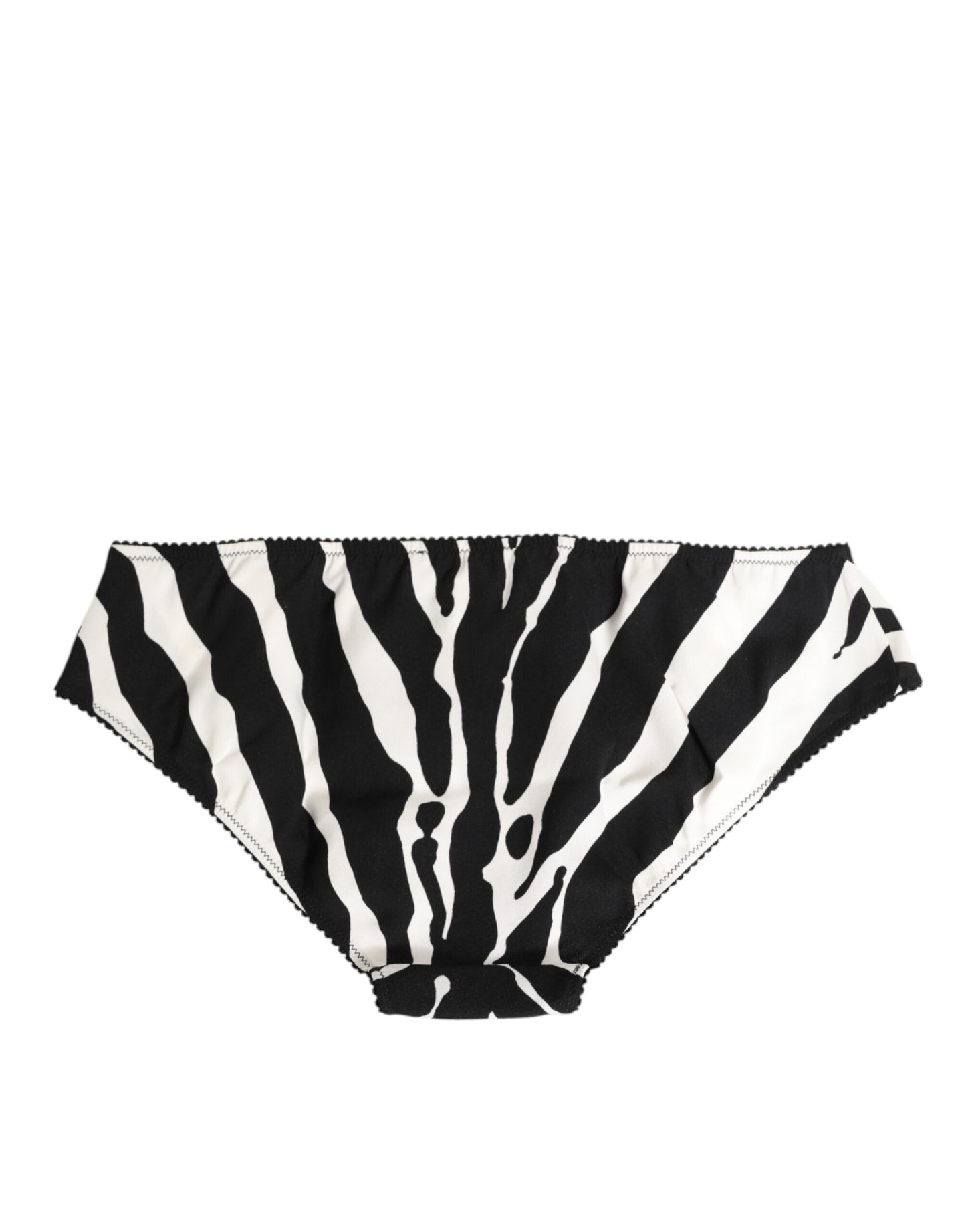 Slip Dolce &amp; Gabbana noir et blanc à imprimé zèbre