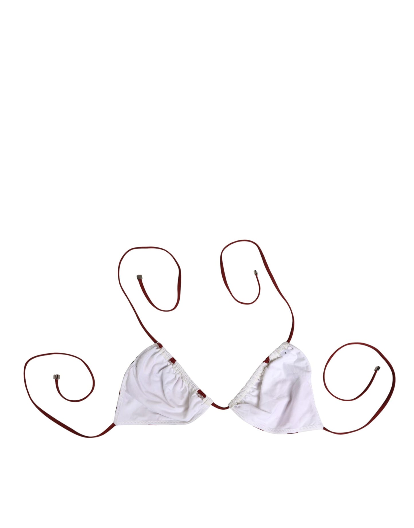 Dolce &amp; Gabbana Triangle à imprimé floral à pois blancs et rouges