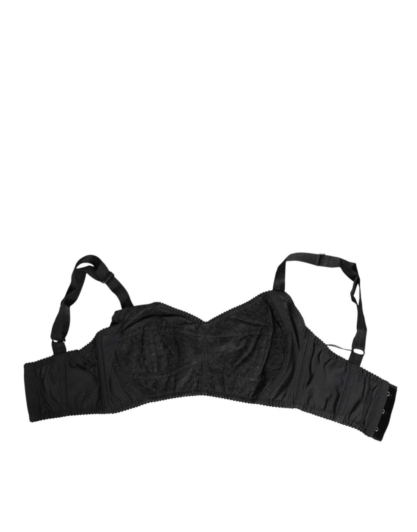 Soutien-gorge bustier en nylon extensible noir Dolce &amp; Gabbana
