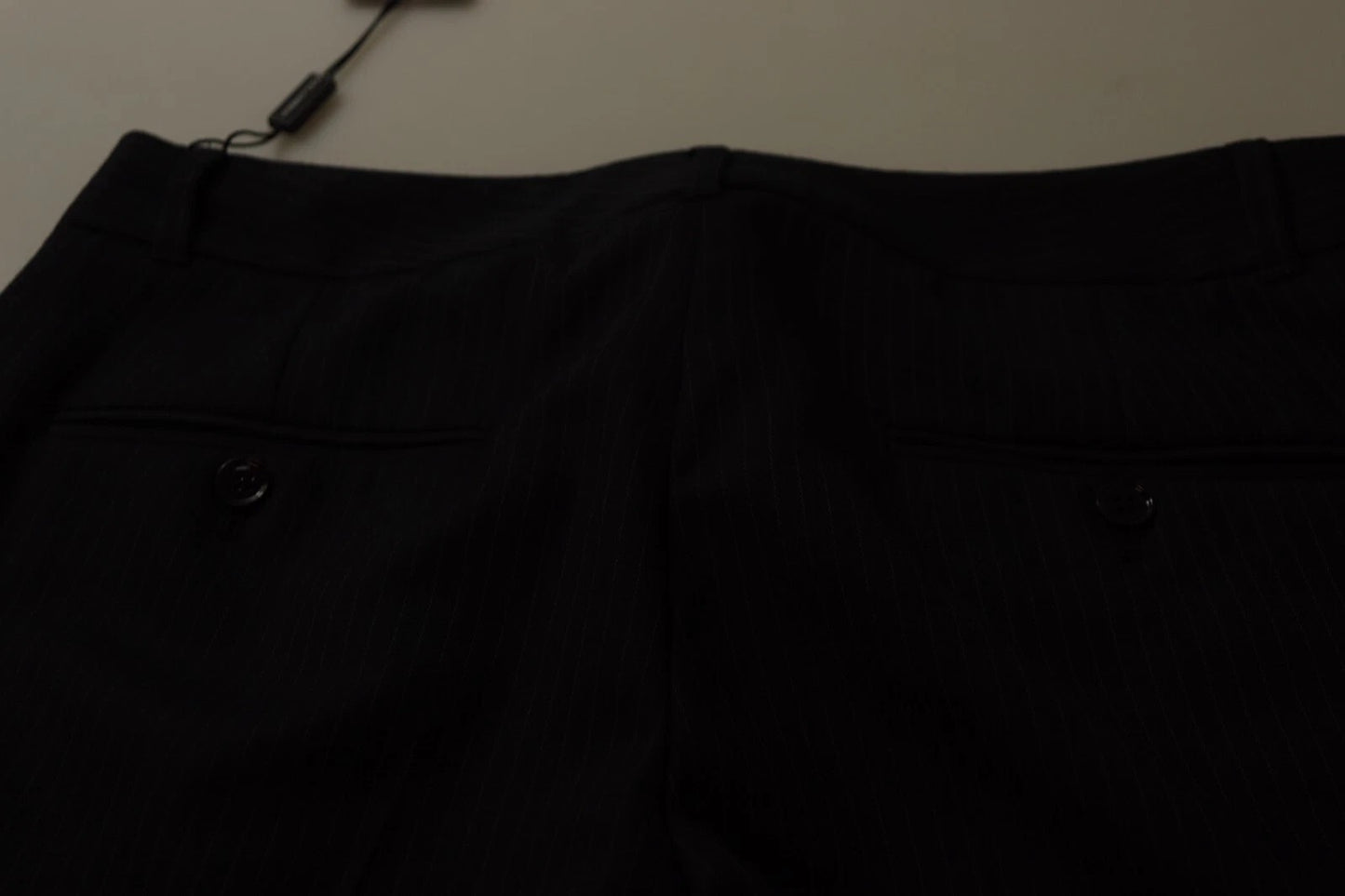 Pantalon taille moyenne à rayures noires Dolce &amp; Gabbana