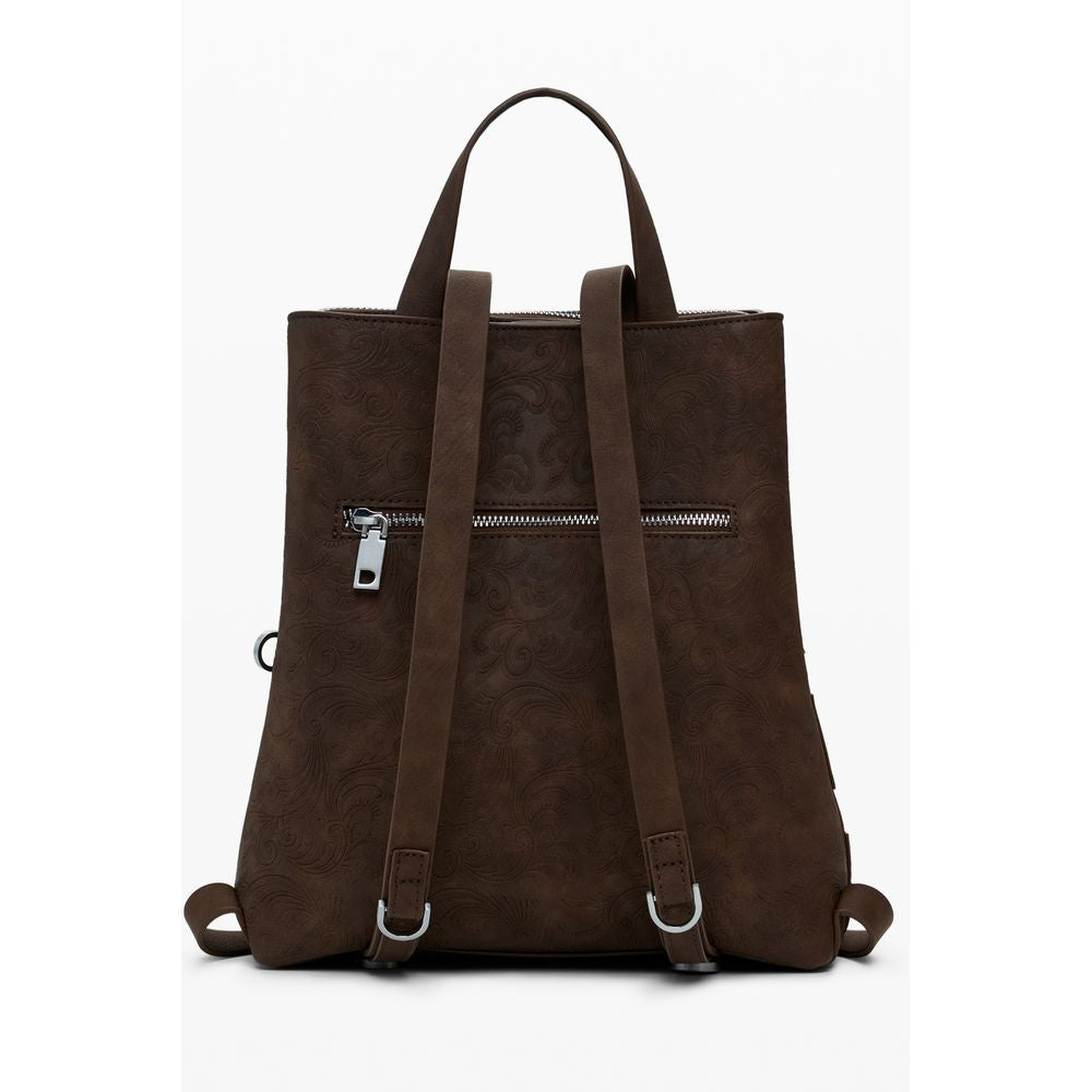 Sac à dos Desigual en polyéthylène marron pour femme