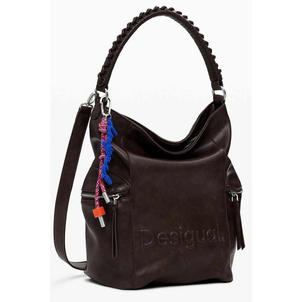 Sac à dos Desigual en polyéthylène marron pour femme