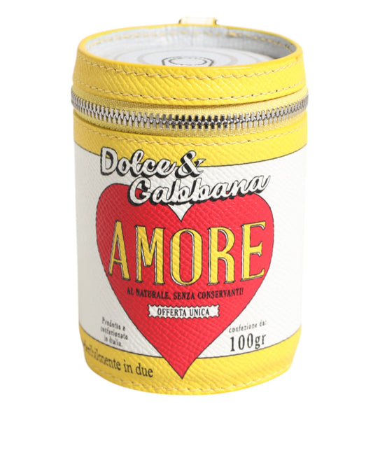 Porte-clés porte-monnaie en cuir multicolore Dolce &amp; Gabbana Amore