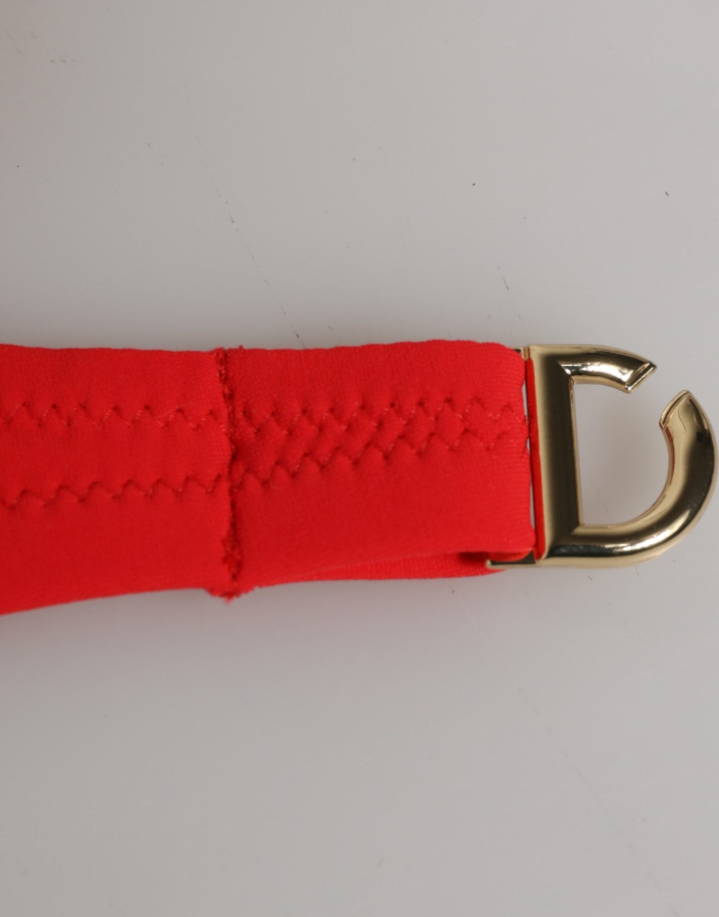 Maillot de bain 2 pièces Dolce &amp; Gabbana en nylon rouge, haut et bas