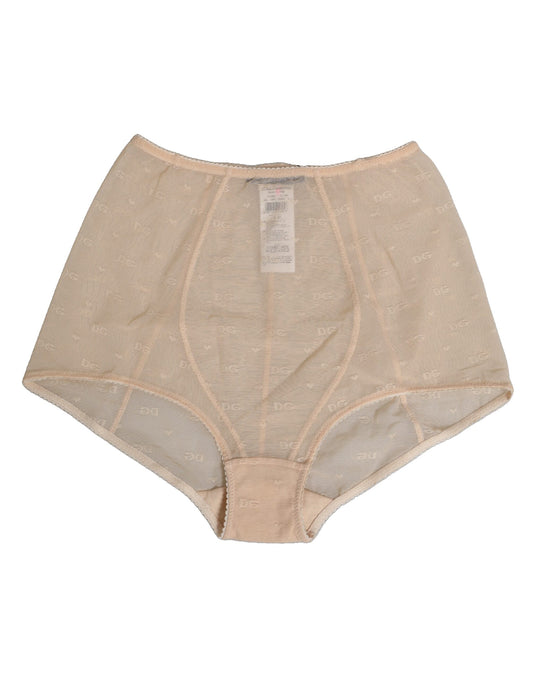 Culotte gainante taille haute en nylon beige Dolce &amp; Gabbana