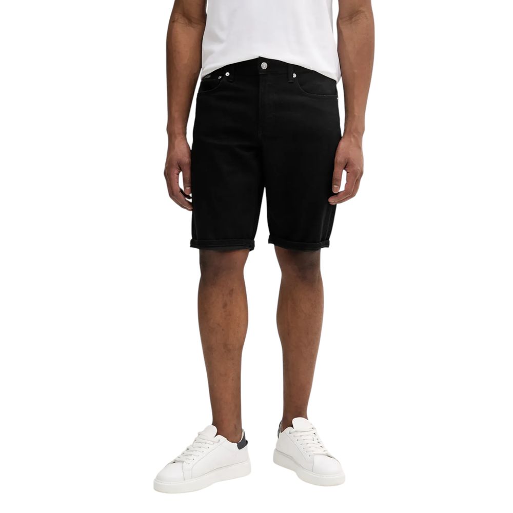 Calvin Klein Jeans Black Cotton Bermuda Shorts