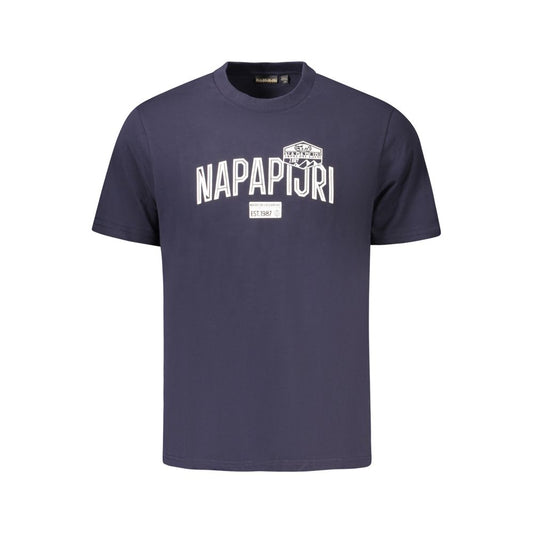 Napapijri Blue Cotton Men's T-Shirt