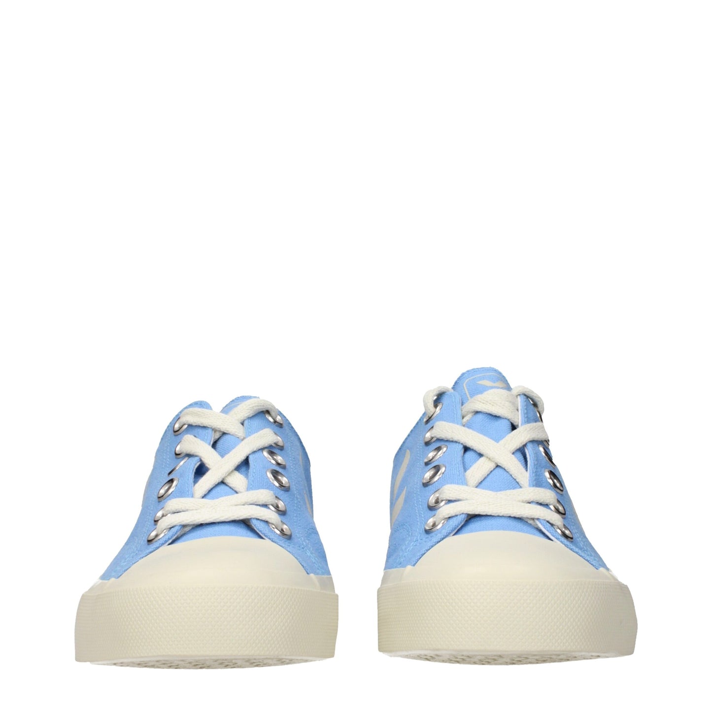 Veja Light Blue Fabric Low Top Sneakers