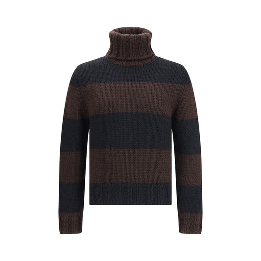 Dolce & Gabbana Brown Wool Turtleneck