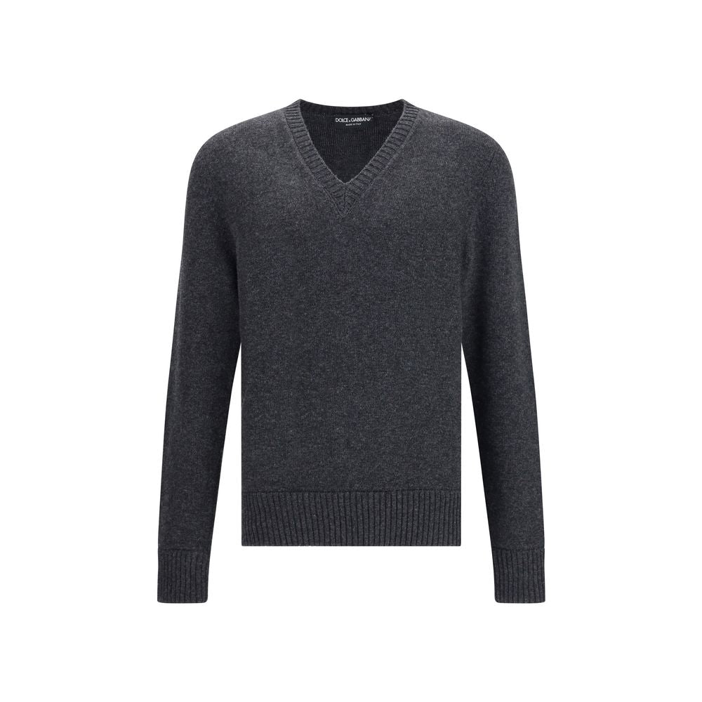 Dolce & Gabbana Gray Fleece Wool Sweatshirt