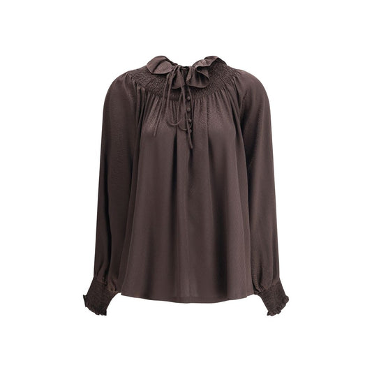Burberry Geometric Silk Blouse