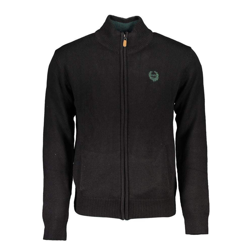 Gianmarco Venturi Black Cotton Men's Cardigan