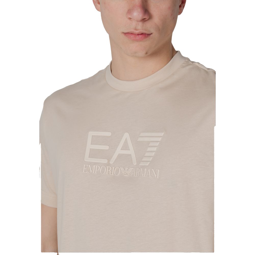 EA7 Emporio Armani White Cotton Polo Shirt