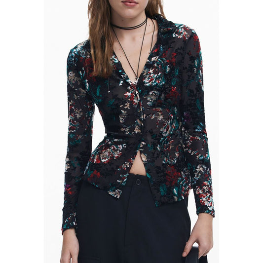 Desigual Nero Poliammide Women Shirt