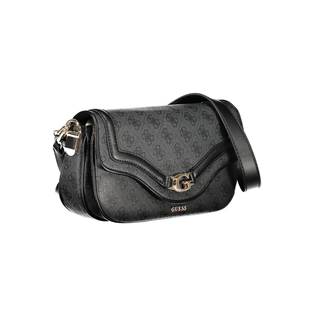 Guess Jeans Nero Poliuretano Women Handbag