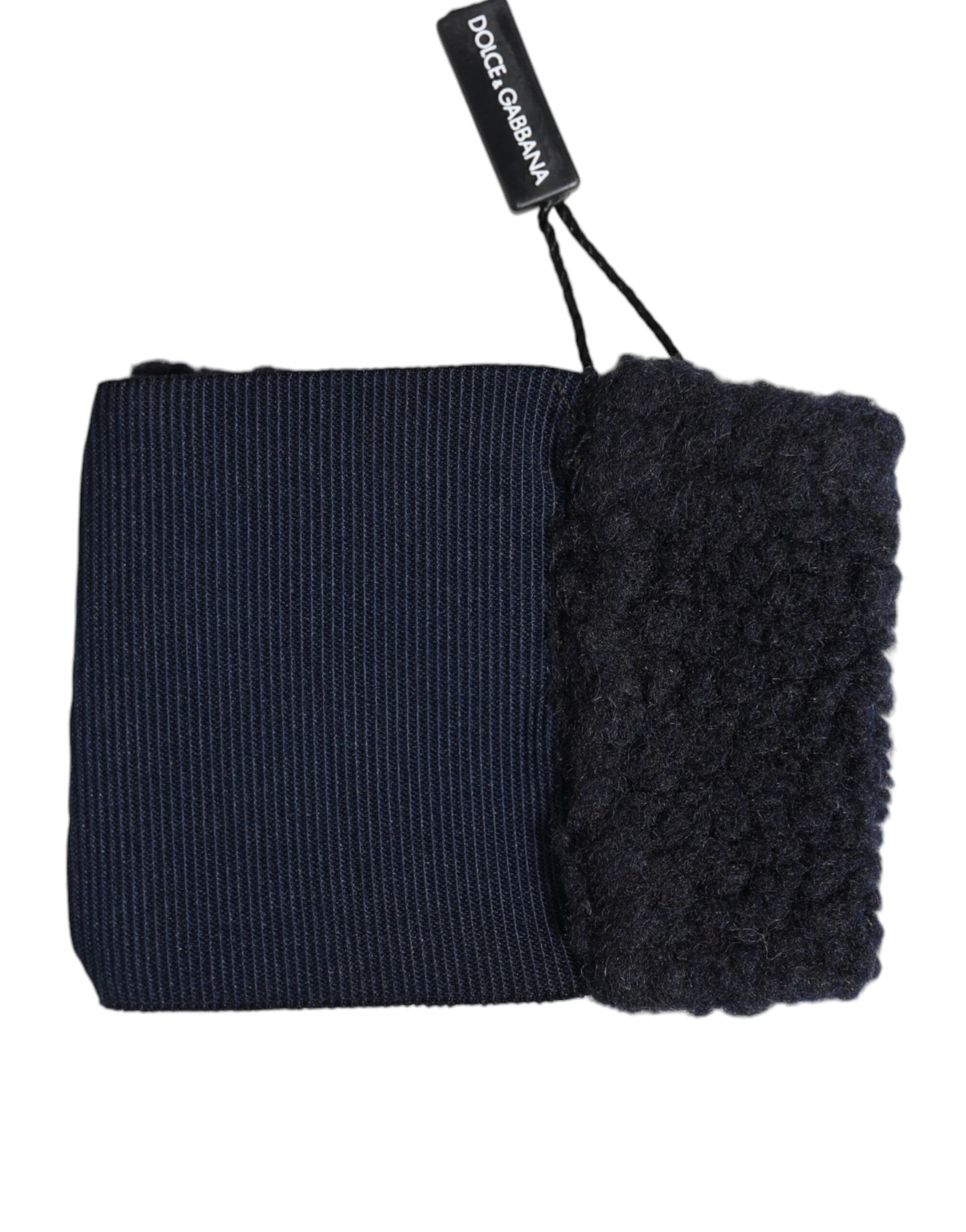 Dolce & Gabbana Black Polyester Logo Plaque Men One Size Wristband