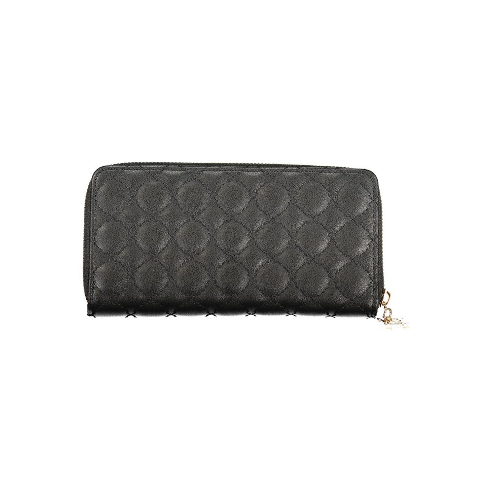 Laura Biagiotti Black Polyurethane Women Wallet