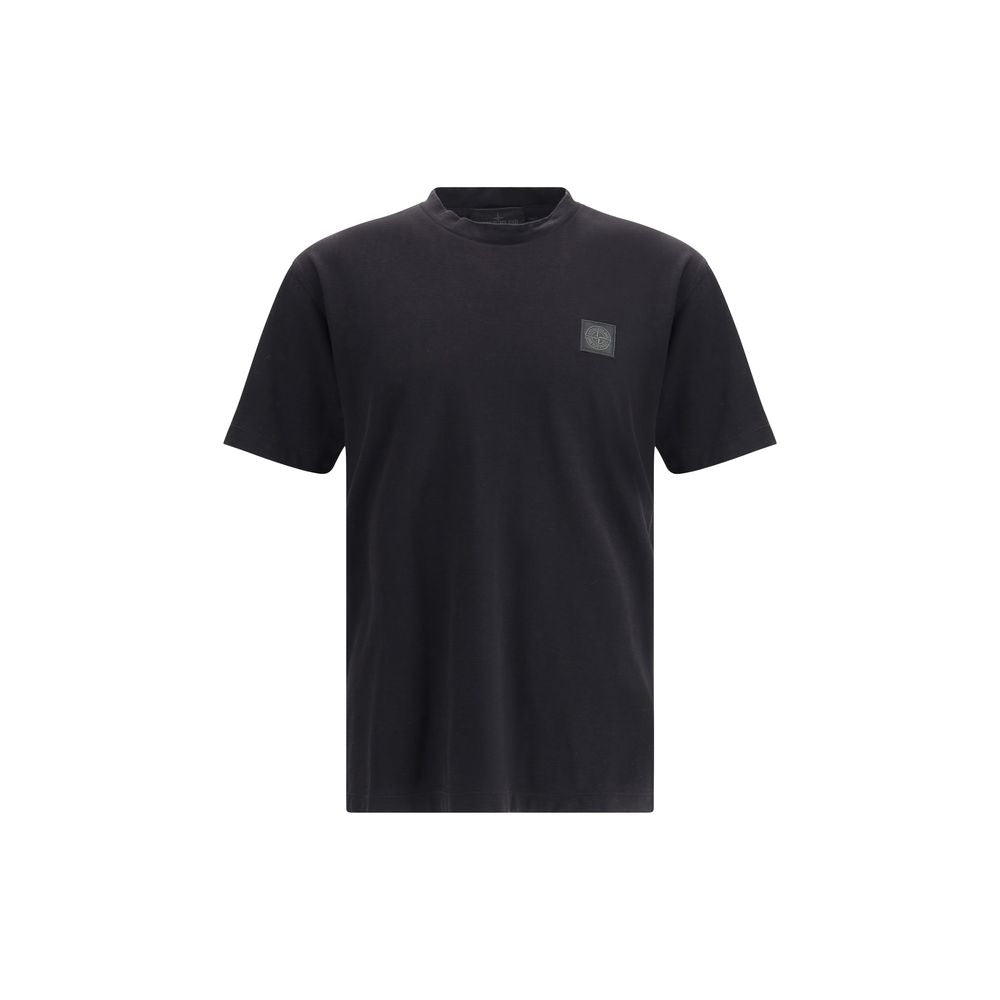 Stone Island Black Cotton T-Shirt