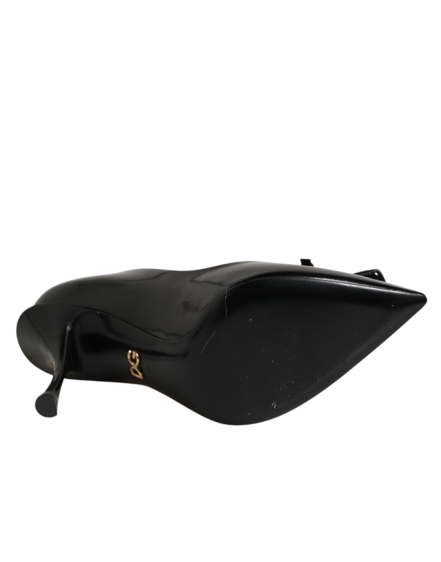 Dolce & Gabbana Black Bag Embellished Heels Pumps Shoes