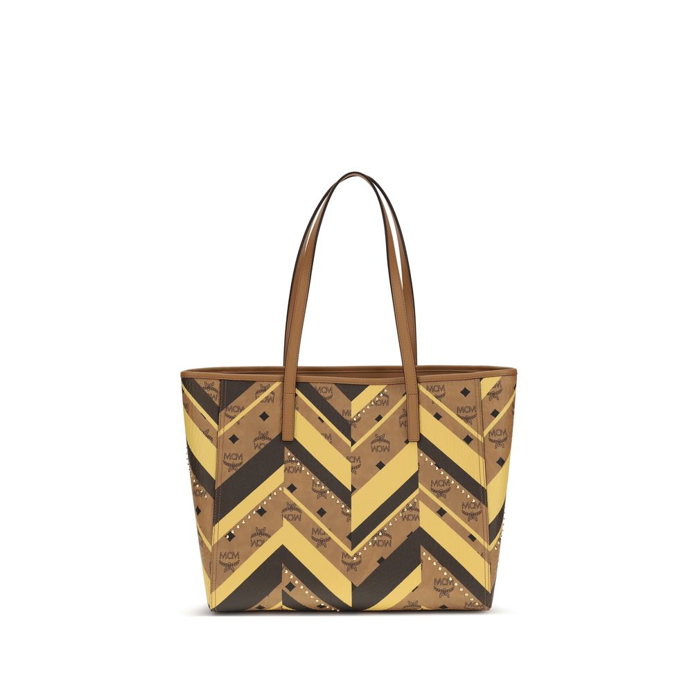 MCM Multicolor Fabric Handbag