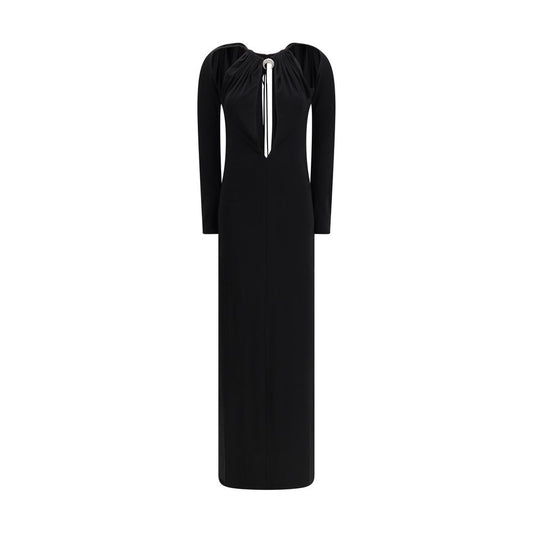 Marine Serre Black Viscose Casual Dress