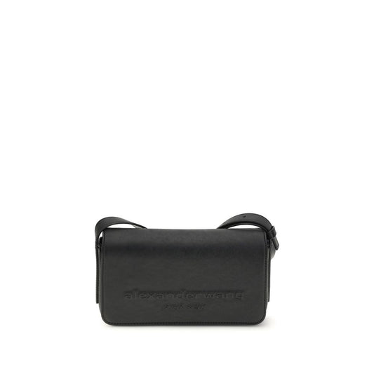 Alexander Wang Black Calf Leather Bos Taurus Shoulder Bag