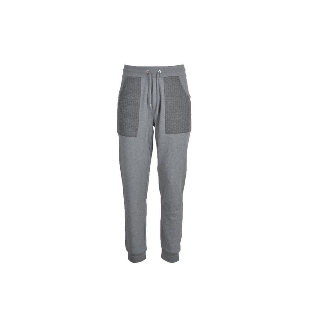 Bikkembergs Gray Cotton Joggers (Workout Pants)