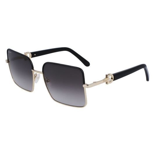 Ferragamo Gold Metal Sunglasses