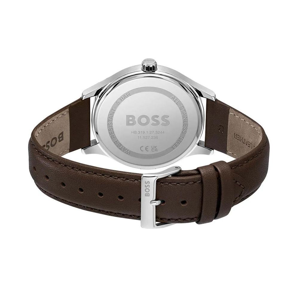 Hugo Boss Brown Leather Dress Watch
