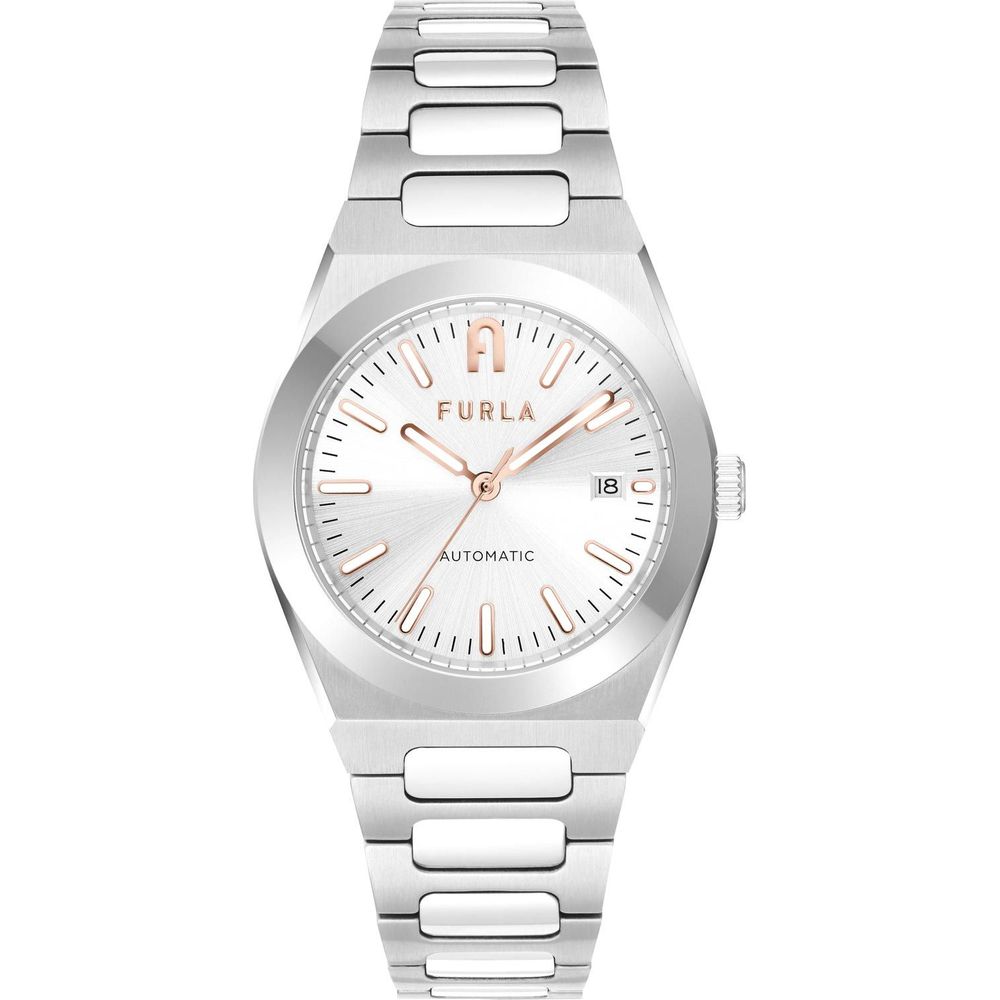 Furla Gray Stainless Steel Dress Watch