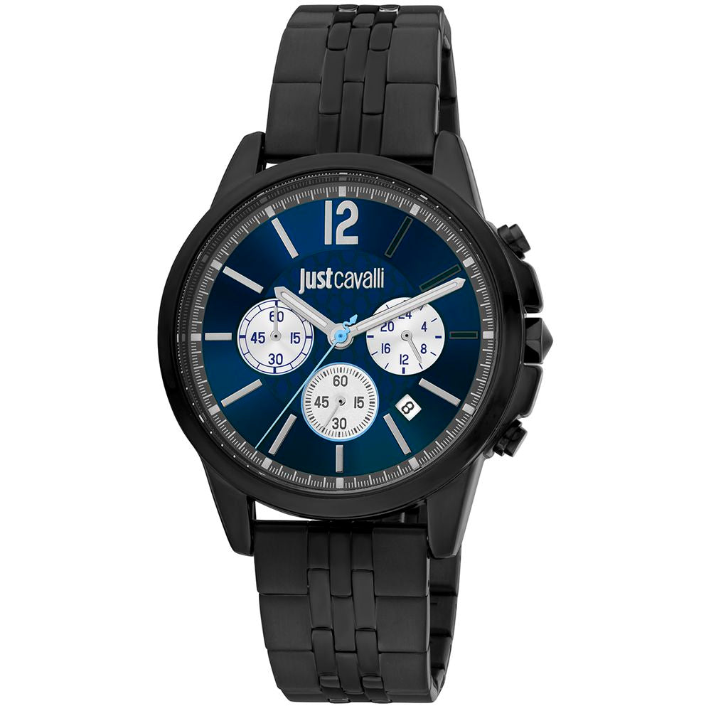 Just Cavalli Black Stainless Steel Dress Watch