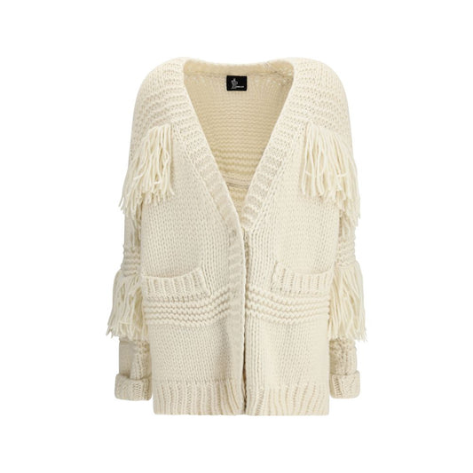Moncler Grenoble Cream Polyamide Cardigan