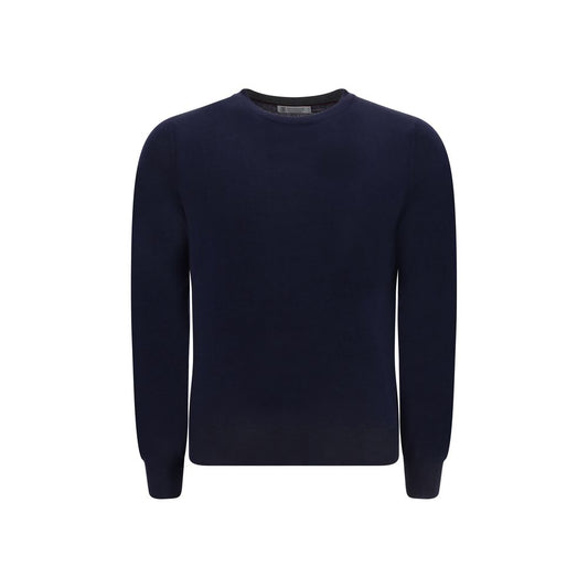 Brunello Cucinelli Blue Fleece Wool Sweatshirt
