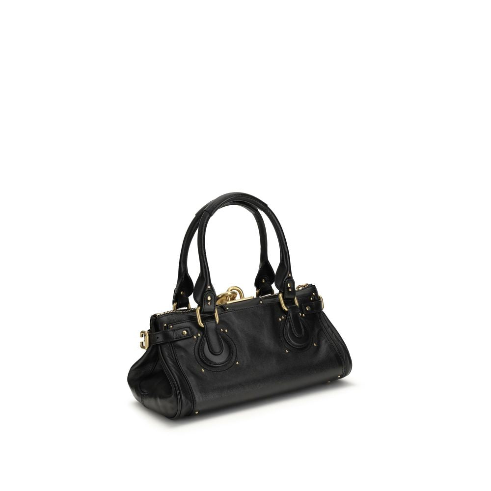 Chloé Black Buffalo Leather Shoulder Bag