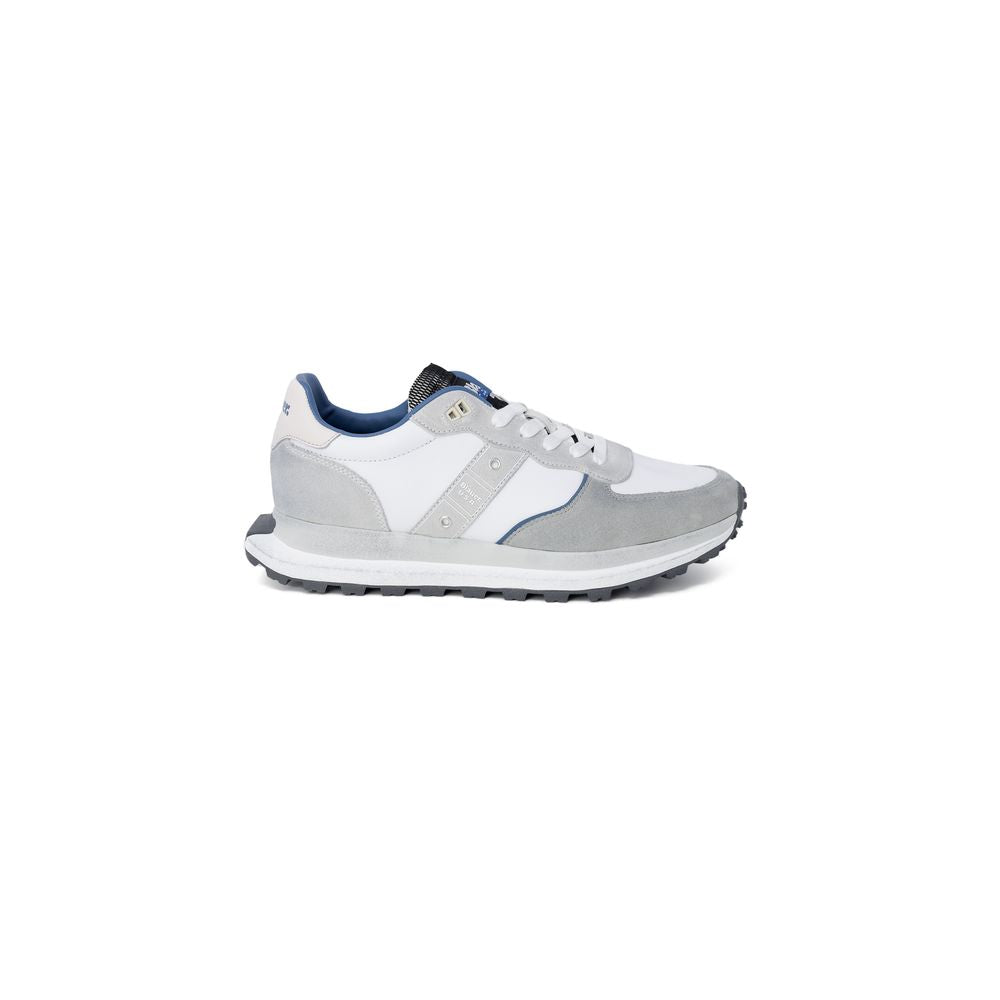 Blauer Gray Leather Athletic Sneakers