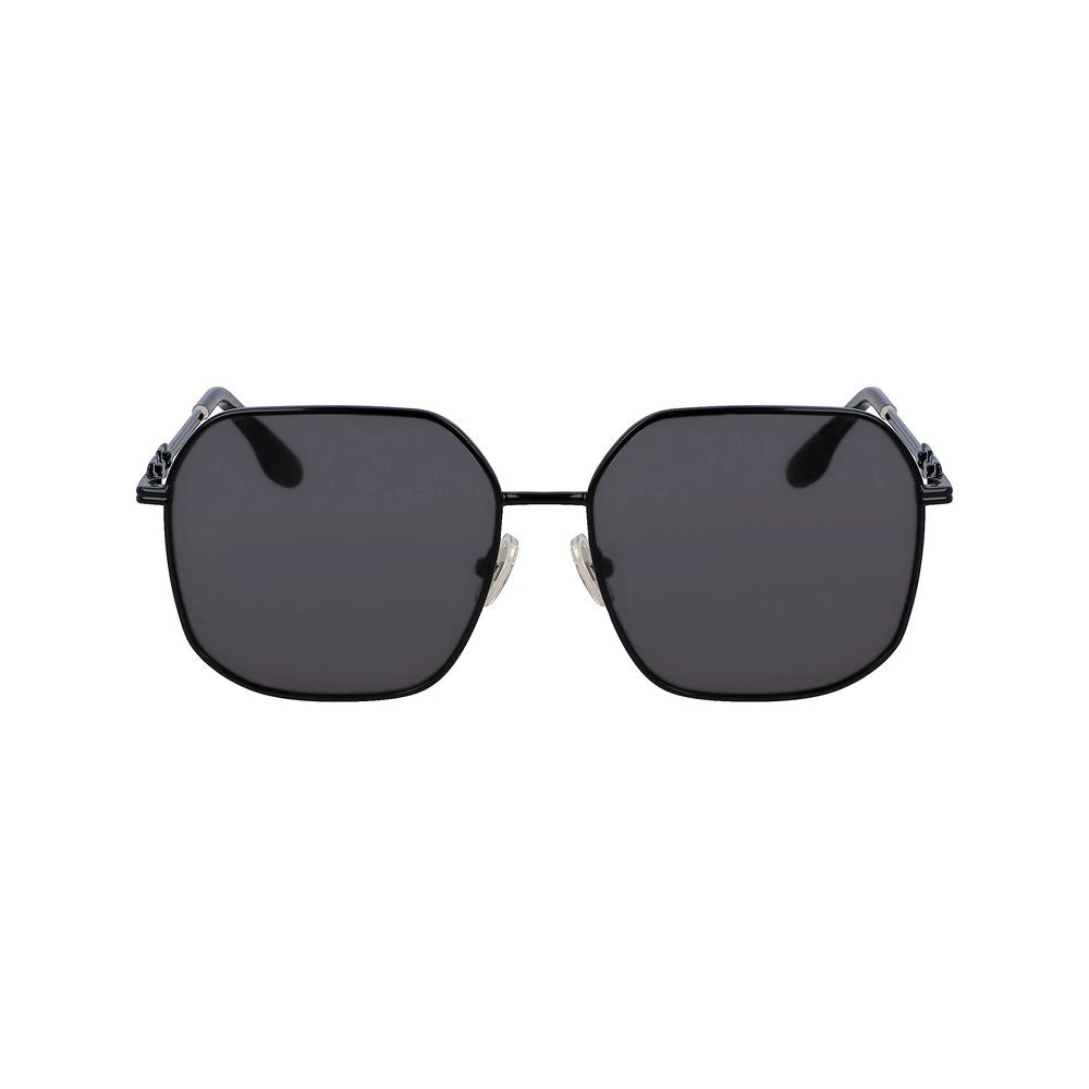 Victoria Beckham Black Metal Sunglasses