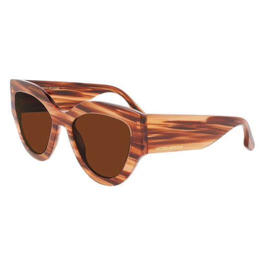 Victoria Beckham Brown Acetate Sunglasses