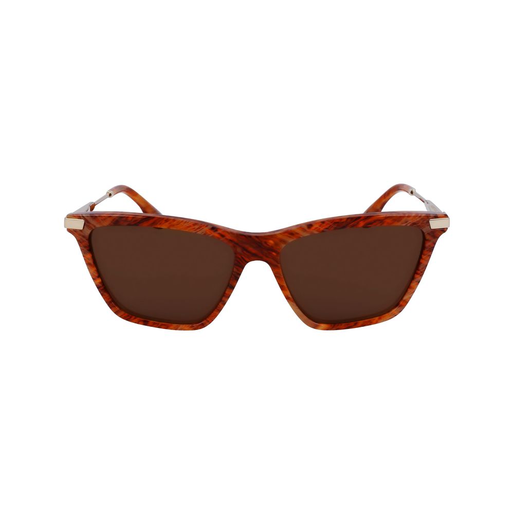 Victoria Beckham Brown Acetate Sunglasses
